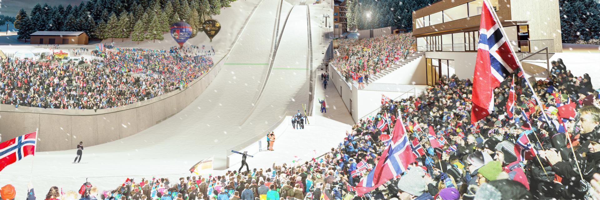 Med armering fra Norsk Stål bygger NCC Granåsen Idrettspark Med armering fra Norsk Stål bygger NCC Granåsen Idrettspark